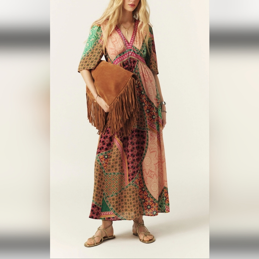 NWT ba&sh Fanta Maxi Dress Size XS